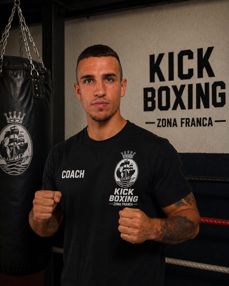 Eduard del Prado, coach de Kick Boxing Zona Franca
